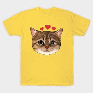 Tabby Cat Love T-Shirt